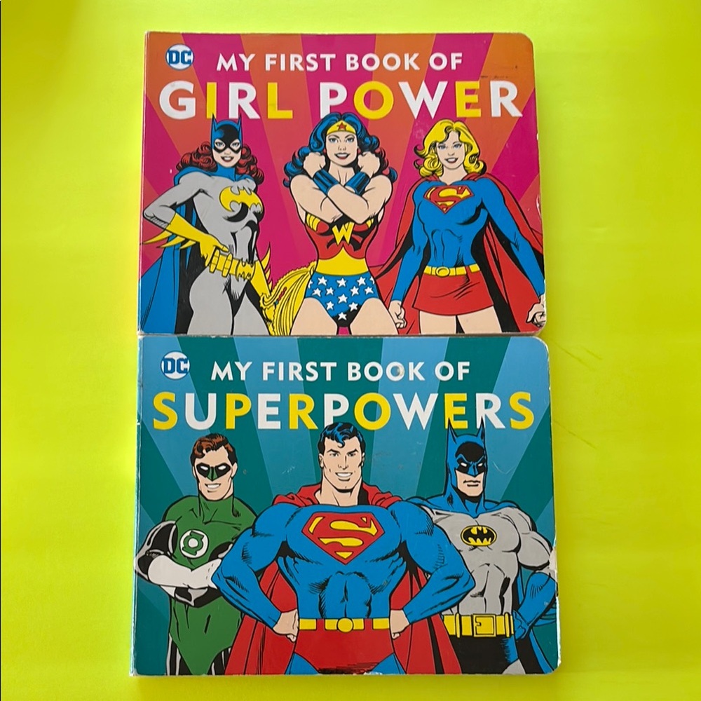 DC Superhero Books with Vibrant Covers